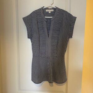Peplum Striped Top